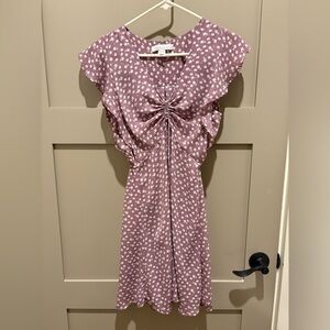 Monteau Los Angeles Floral Mauve Dress